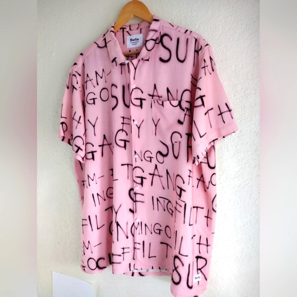 Duvin Design Spray Paint Button up Shirt - Picture 4 of 6